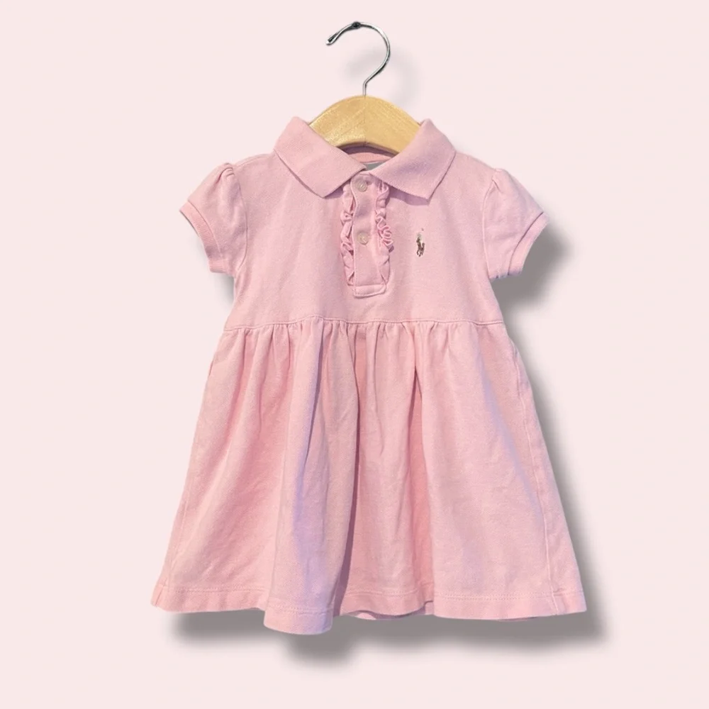 Polo Ralph Lauren Pink Riffle Dress